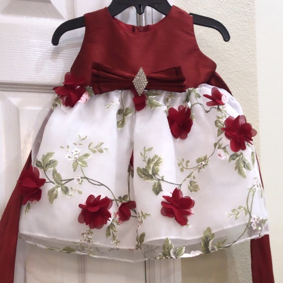 Red Baby Girl Dress - Picture 3 of 8